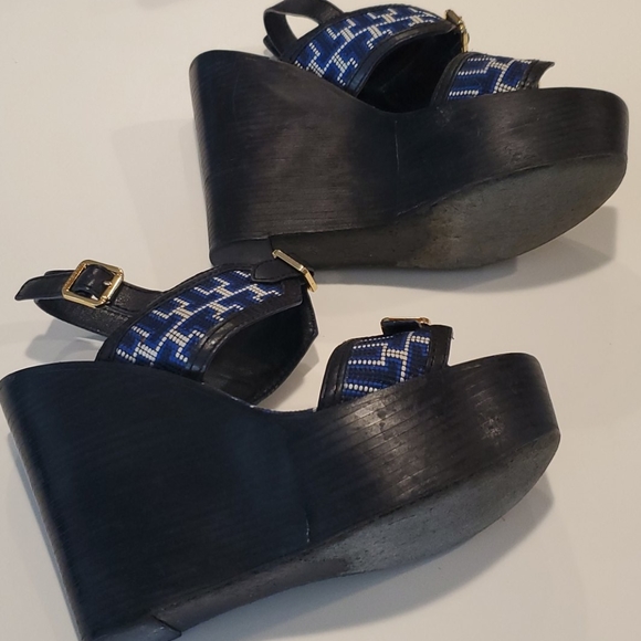 COPY Tory Burch wedges NOT SOLD size 8 - Picture 3 of 6